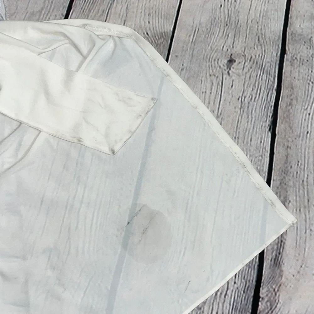 White Halston Heritage Flowy Grecian Style Dress - XS - Picture 7 of 8